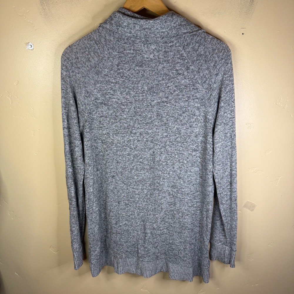 Saturday Sunday‎ Anthro Gray Marled Knit Shawl Collar Button Pullover Sweater - Picture 8 of 8